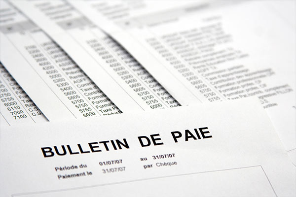 Rappel de salaires et bulletins de paie