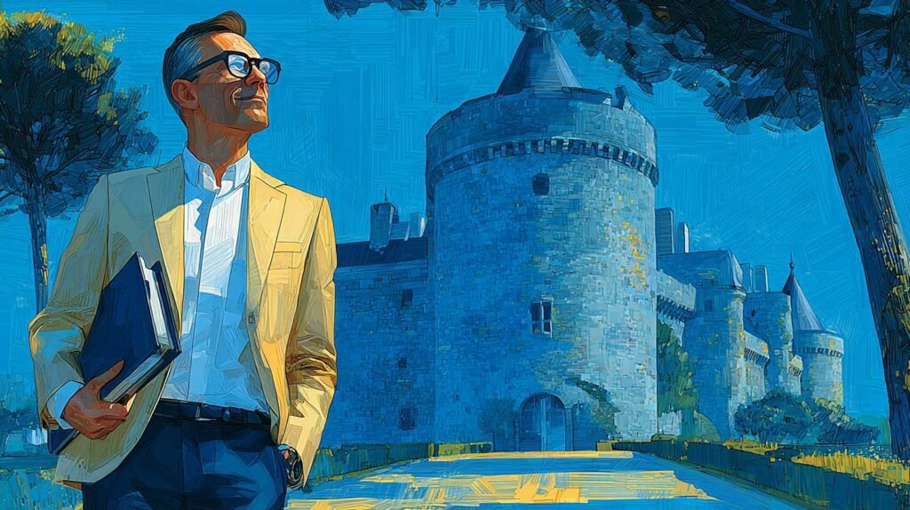 Notaire indépendant devant le Donjon de Sainte-Geneviève-des-Bois